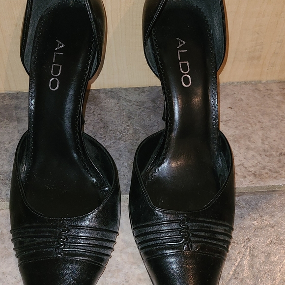 7.5 Aldo Y2K black pointy pumps - Picture 2 of 6
